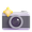 camera with flash emoji